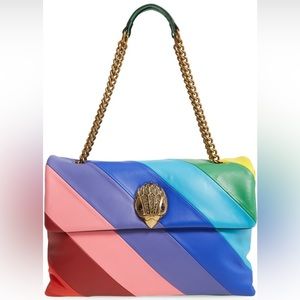 Kurt Geiger Rainbow Shop XXL Kensington Leather crossbody bag